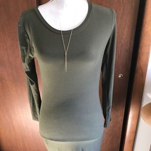 Perfect olive green long sleeve dress